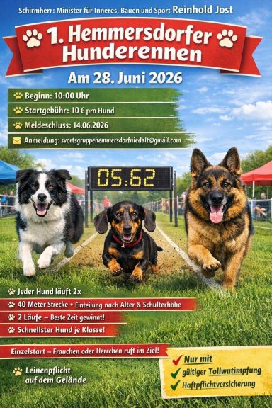 1Hemmersdorfer Hunderennen am 28.06.2026